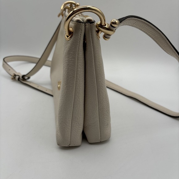 Coach Mia Crossbody Handbag White Pebbled Leather F76645 Zip Top Purse‎ Bag - Picture 6 of 15